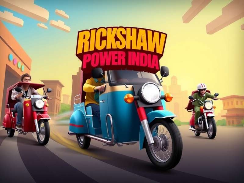 Rickshaw Power India Game Banner